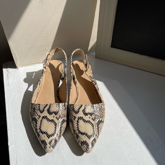 Franko Satro Snake Print Sling Back Pump Sz. 7M - Picture 2 of 6
